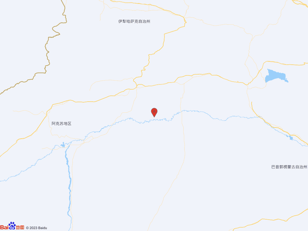 新疆阿克蘇地區庫車市發生4.3級地震