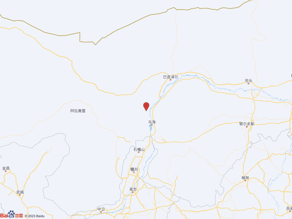 內蒙古阿拉善盟阿拉善左旗發生3.4級地震