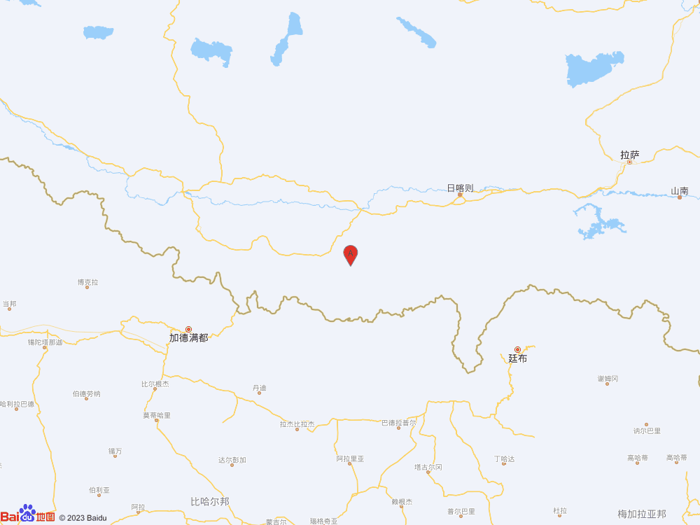 西藏日喀則市定日縣發生6.8級地震