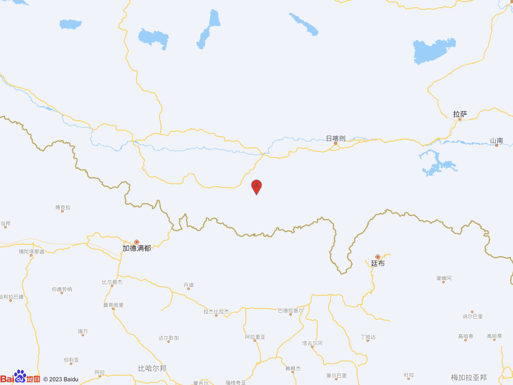 西藏日喀則市定日縣發(fā)生3.8級(jí)地震