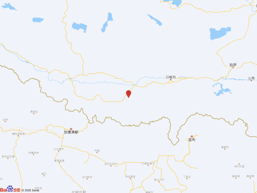 西藏日喀則市定日縣發(fā)生3.1級地震