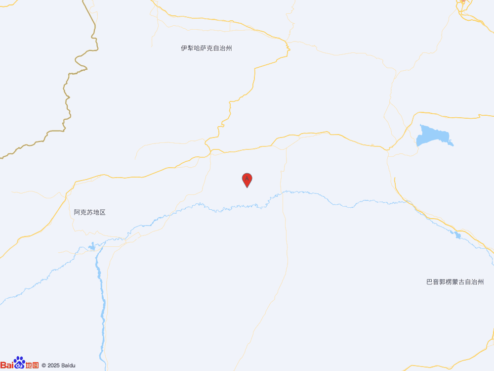 新疆阿克蘇地區(qū)庫車市發(fā)生3.6級地震