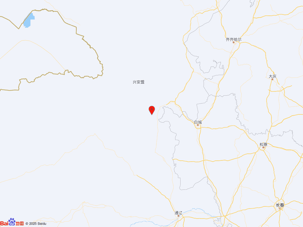 內(nèi)蒙古興安盟突泉縣發(fā)生3.2級地震