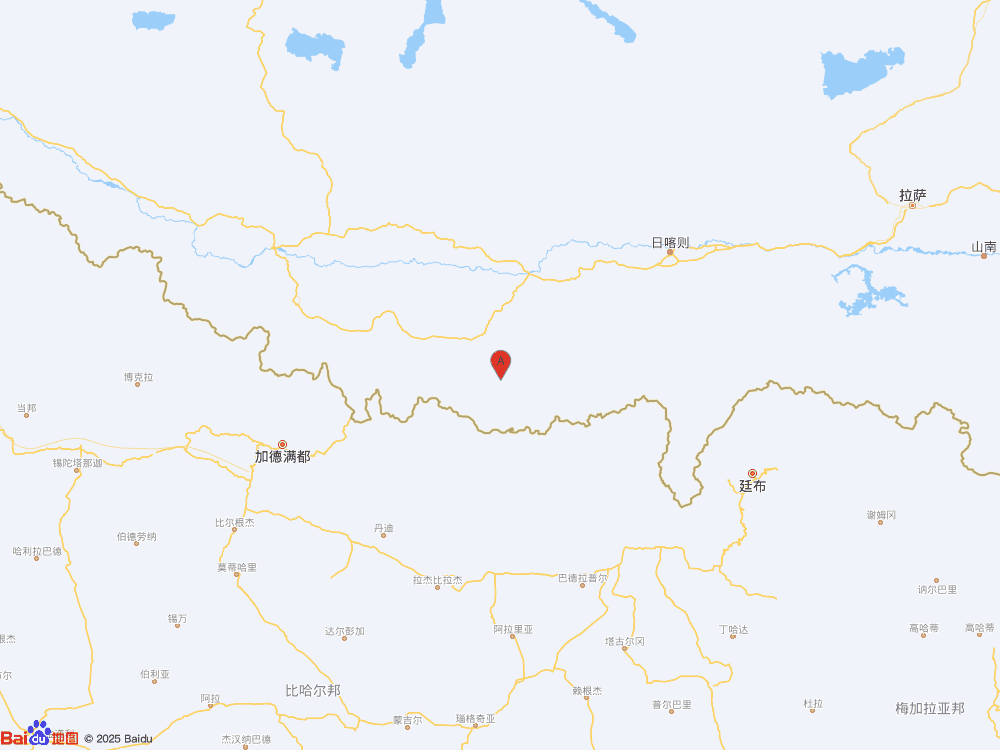 西藏日喀則市定日縣發生3.2級地震