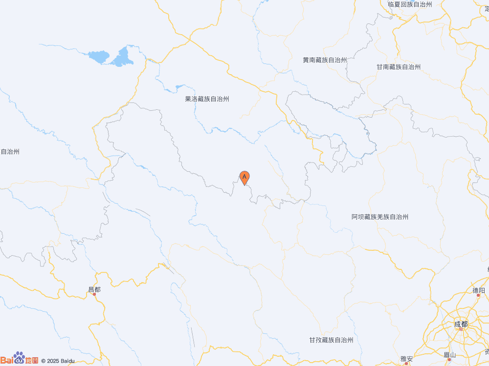 四川甘孜州色達縣發生3.1級地震