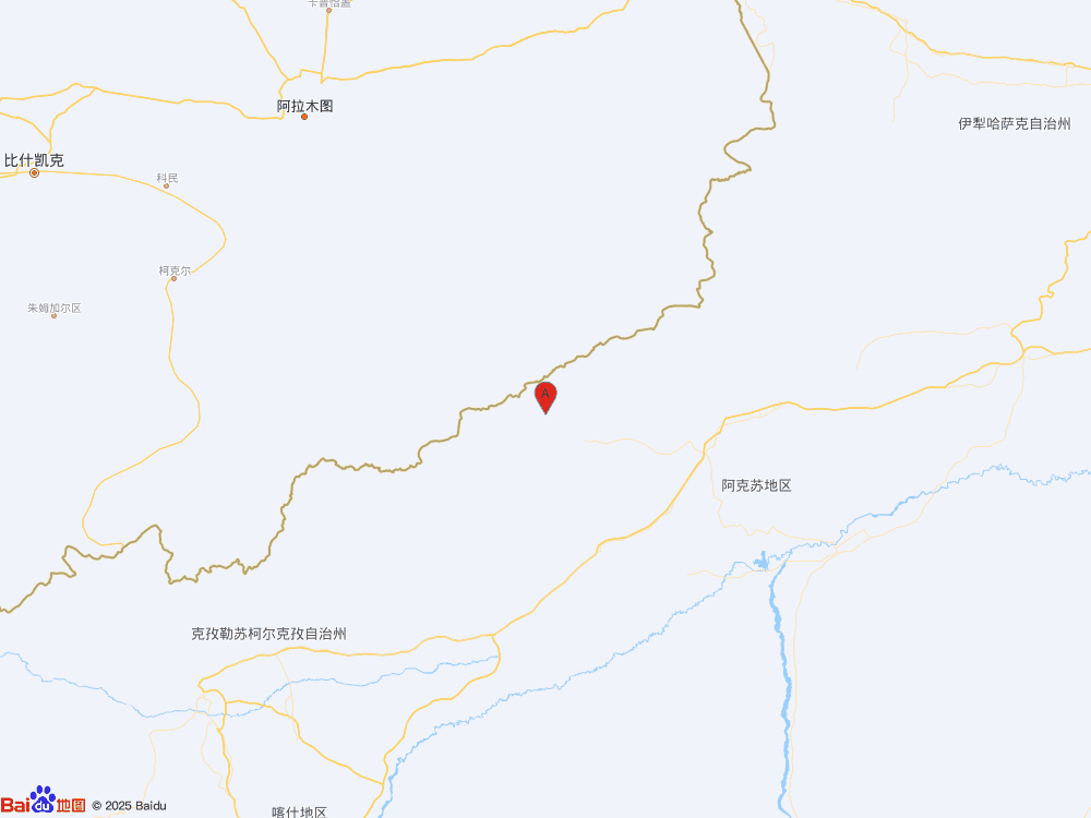 新疆阿克蘇地區烏什縣發生3.0級地震