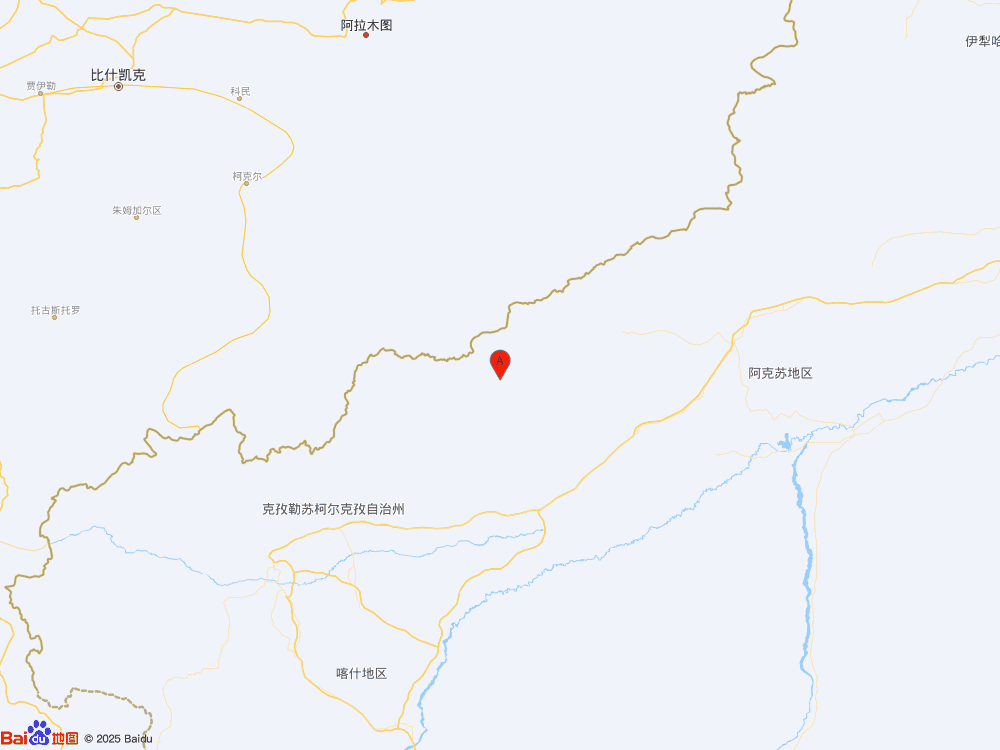 新疆克孜勒蘇州阿合奇縣發生3.6級地震