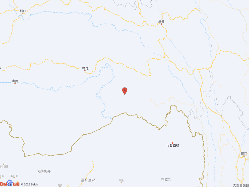 西藏林芝市墨脫縣發生3.1級地震