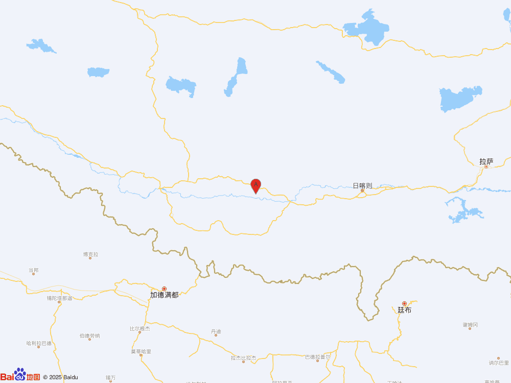 西藏日喀則市昂仁縣發(fā)生3.4級(jí)地震