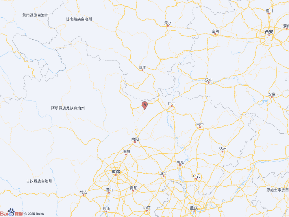 四川廣元市青川縣發(fā)生3.0級(jí)地震