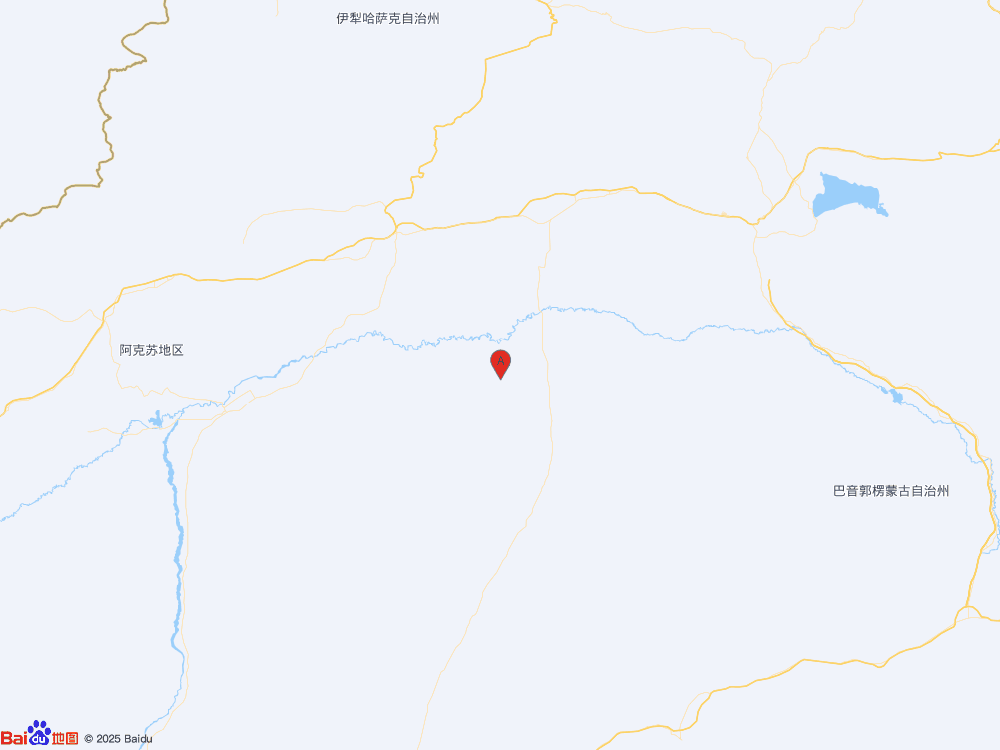 新疆阿克蘇地區沙雅縣發生3.7級地震