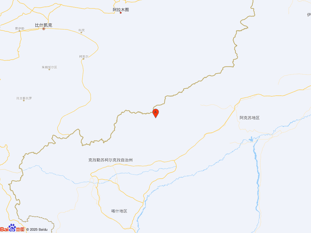 新疆克孜勒蘇州阿合奇縣發生3.6級地震